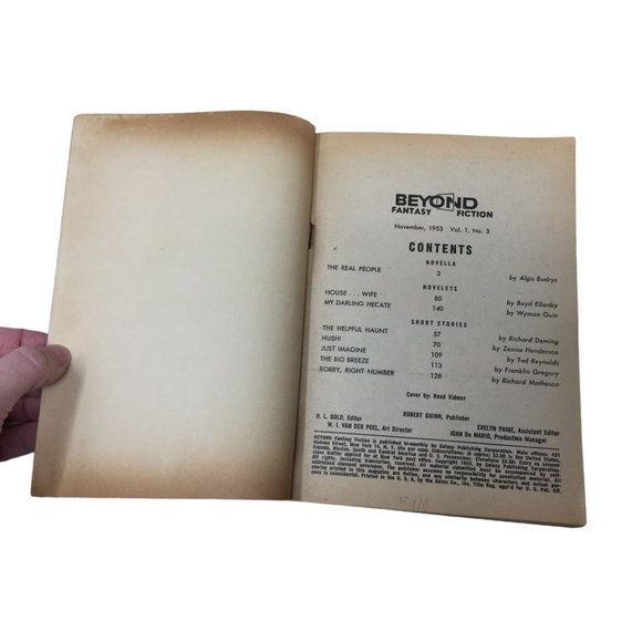 Vintage Beyond Fantasy Fiction Book- November 1953 Issue- Soft Cover - Picture 3 of 9